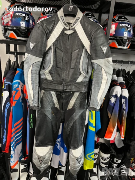 Дамски кожен мото екип BuFFALO ,2 части,размер 38-М,протектори, снимка 1