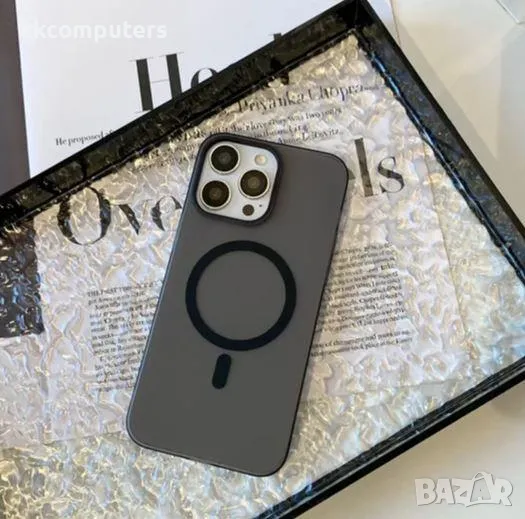 Калъф PVC Second Skin MagSafe / Черен-прозрачен / за iPhone 15 Plus 6.7 Баркод : 3129839, снимка 1