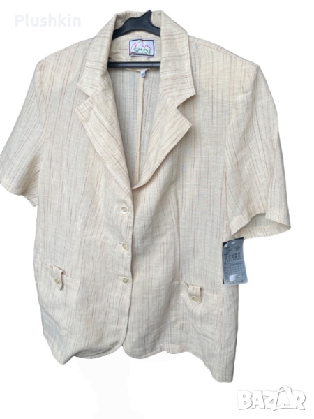 Дамско ленено сако XXL - ново, снимка 1