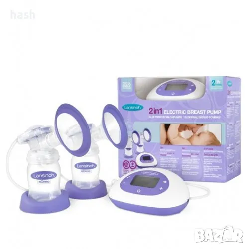 Двойна електрическа помпа за кърма Lansinoh, снимка 1