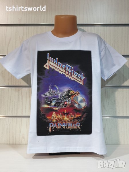 Нова детска тениска с дигитален печат на музикалната група Judas Priest - Painkiller, снимка 1