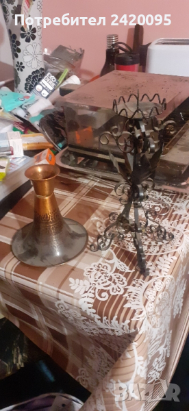 меден свещник-20лв, снимка 1