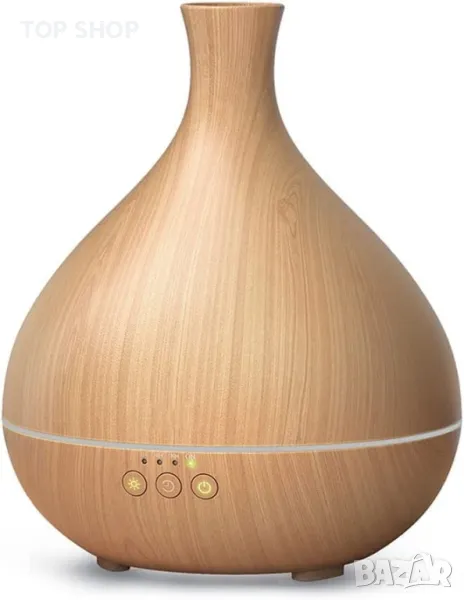 Първокласен ултразвуков дифузер за етерични масла Vivlot 500 мл/овлажнител/7 цвята LED/безшумен, снимка 1