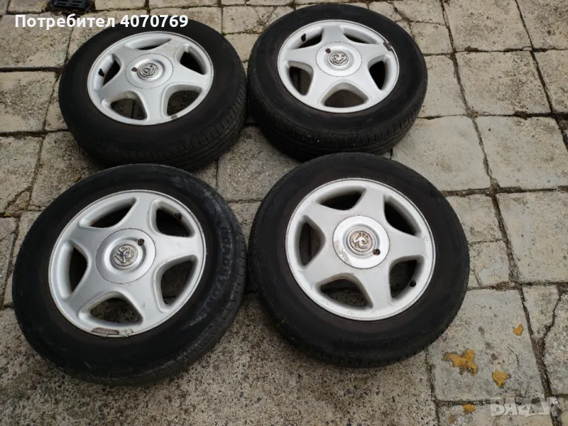 Джанти+гуми 15/ 4x100 ET 49 , снимка 1