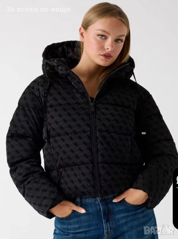 Gucci Дамско Чврно Зимно Яке С Качулка Гучи Код A1165, снимка 1