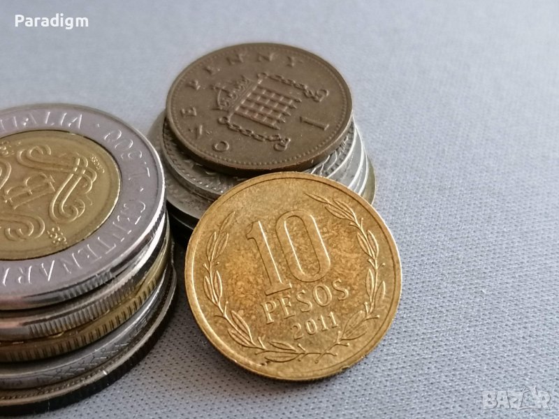 Монета - Чили - 10 песос | 2011г., снимка 1