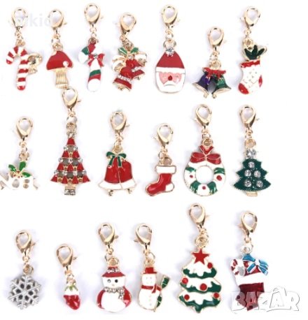 Коледни Висулки висулка държач за гривна и др закопчалка, снимка 1