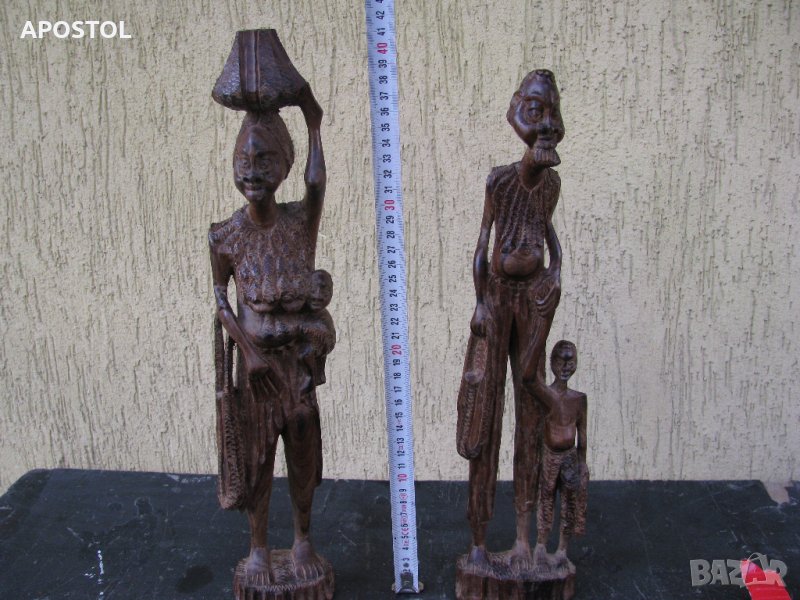  дървена статуетка африканска , снимка 1