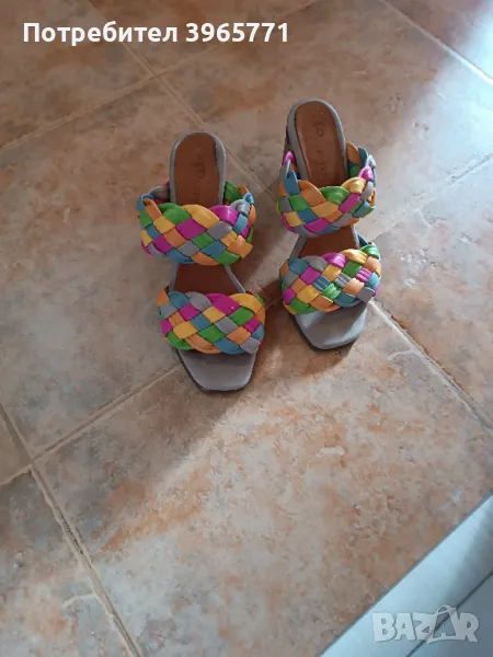 Дамски цветни обувки, снимка 1