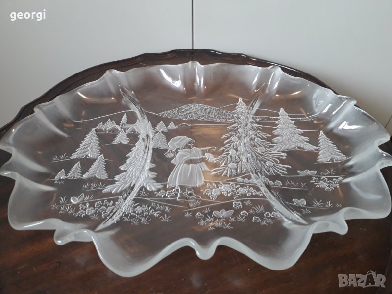 Немско коледно плато ордьовър Walter glass    17/1, снимка 1