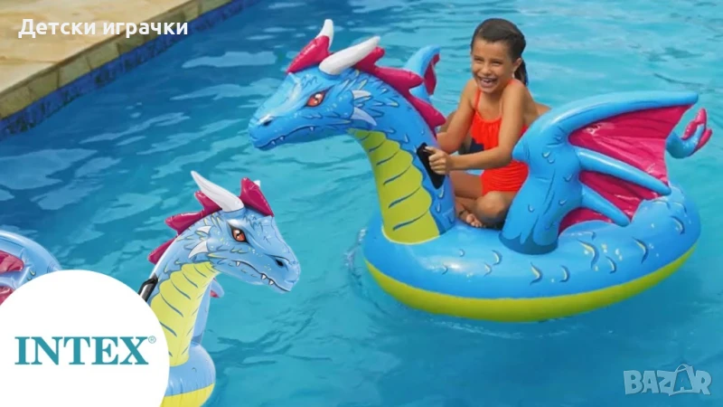 Надуваема играчка Дракон INTEX, 201 х 191см, снимка 1