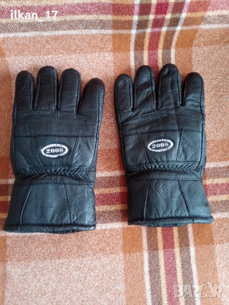  Ръкавици Зимни Мъжки естествена кожа с каракул внос Германия Нови! , снимка 1