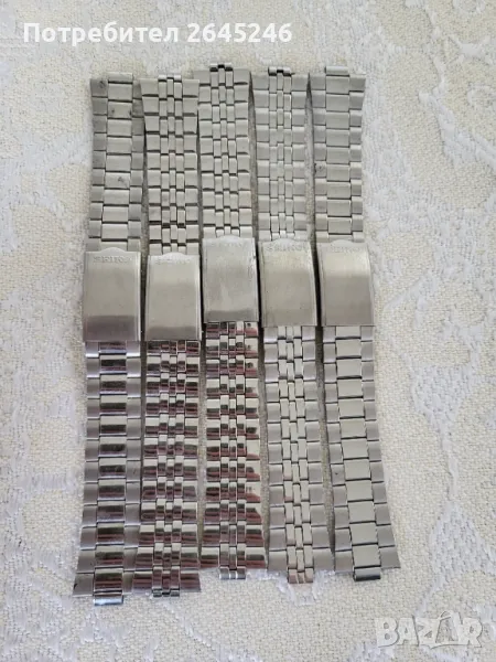 Стари стоманени верижки за часовник Seiko , снимка 1