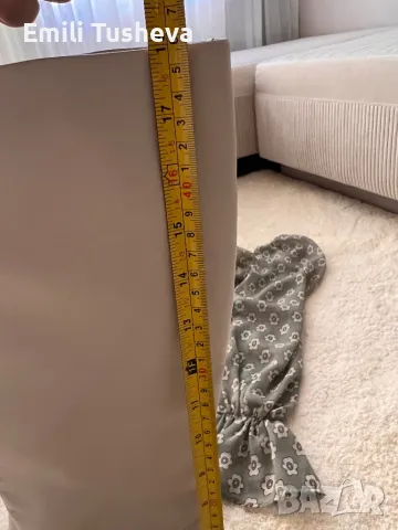 Стилни ботуши в сиво/бежево, снимка 10 - Дамски ботуши - 48841396