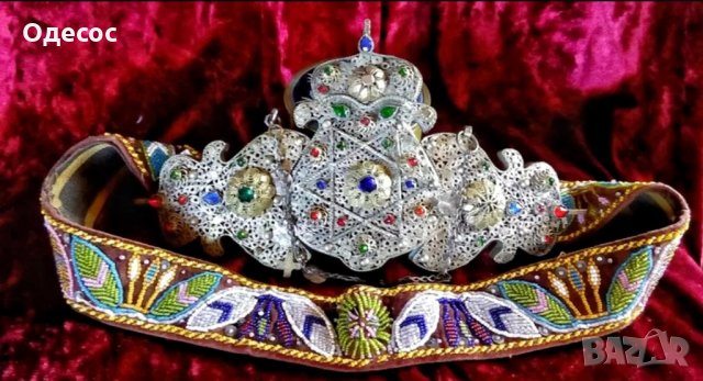 Уникални Възрожденски сребърни филигранни пафти със звездата на Давид