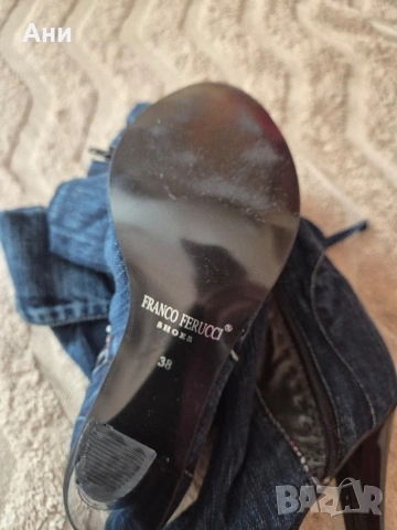 Дамски дънкови ботуши 38, снимка 3 - Дамски ботуши - 54324916