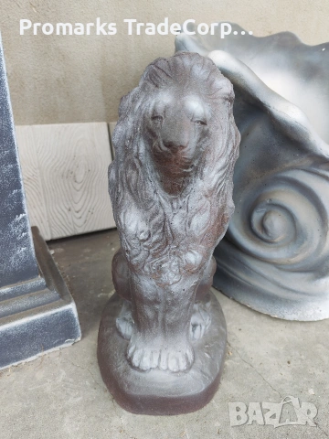 Декоративен лъв от бетон , снимка 3 - Декорация за дома - 54125069