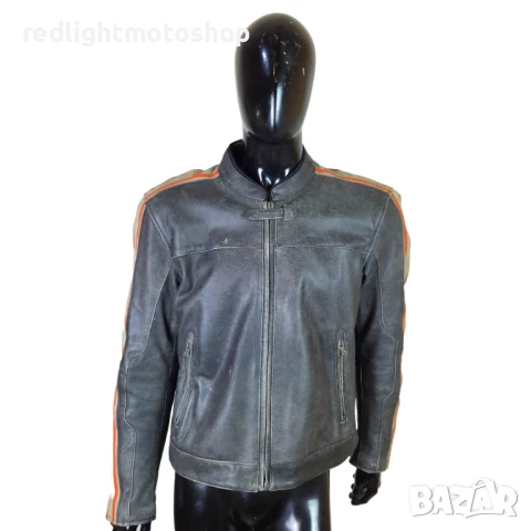 📌 5323 | Spirit Motors Мъжко кожено мото яке | Cafe Racer | XXL | 300 лв, снимка 1