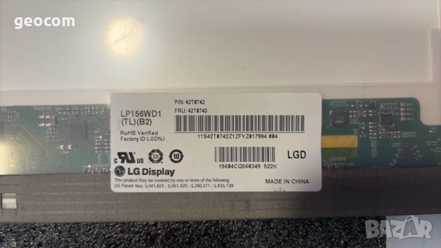 Матрица LG LP156WD1 TL B2 добро състояние (1600х900,IPS,40-Pin), снимка 5 - Части за лаптопи - 54287664
