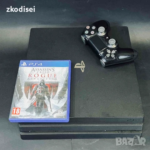 Конзола SONY - PS4 PRO с 1бр. джойстик и 1бр. игра