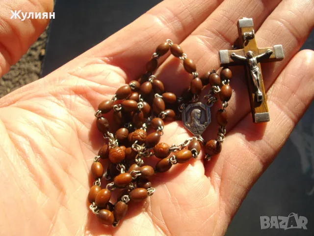 СТАРА МОЛИТВЕНА БРОЕНИЦА СЪС СРЕБРО , снимка 4 - Антикварни и старинни предмети - 48388930