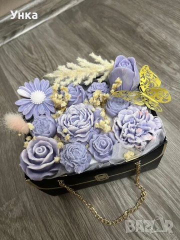 Кошничка с ароматизирани соеви цветя, снимка 3 - Други - 51345962