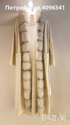 Кардиган с естествена ангора