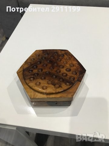 Стара игра Solitaire ( Senku/Peg solitaire), снимка 4 - Други игри - 38472849