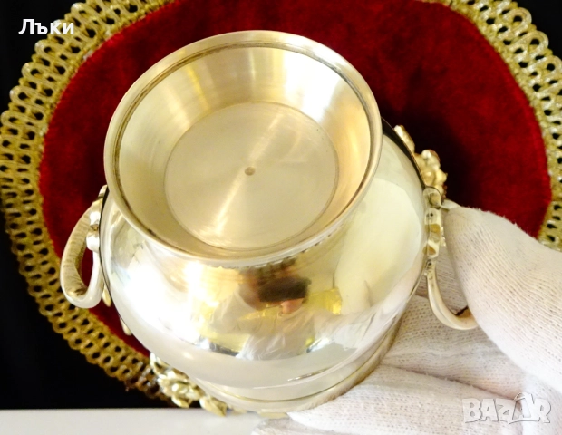 Бронзова захарница,Луи XVI,перлен релеф. , снимка 8 - Антикварни и старинни предмети - 52265658