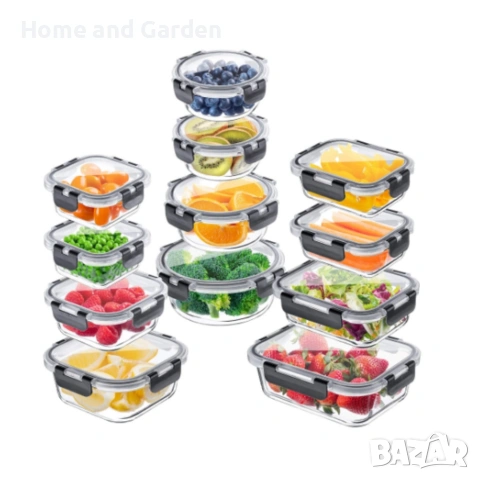 Комплект 12 Стъклени Кутии за Храна Termoli, снимка 6 - Кутии за храна - 53885644