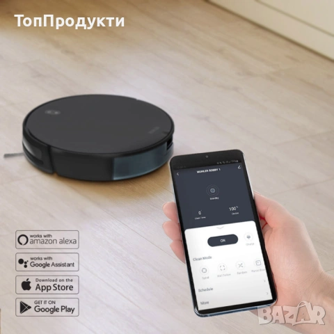 Прахосмукачка 2в1 робот и моп за сухо и мокро почистване MUHLER Bobby 1, снимка 6 - Прахосмукачки - 53071233
