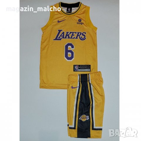 ДЕТСКИ БАСКЕТБОЛЕН ЕКИП – NBA LA LAKERS LeBron James 6; размери: от 128 до 176 см.