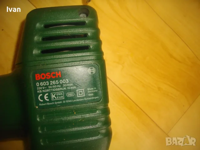 BOSCH PTK19E НЕМСКИ ОРИГИНАЛ СТАРО КАЧЕСТВО ЕЛ. ТАКЕР БОШ КОМБИНИРАН С ЕЛ. КОНТРОЛ И РЕГУЛАЦИЯ УДАР, снимка 16 - Други инструменти - 56121558