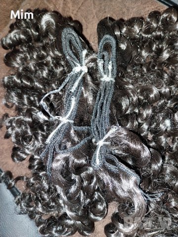 Екстейшан, удължение на коса Черна на масури, снимка 4 - Аксесоари за коса - 42634594