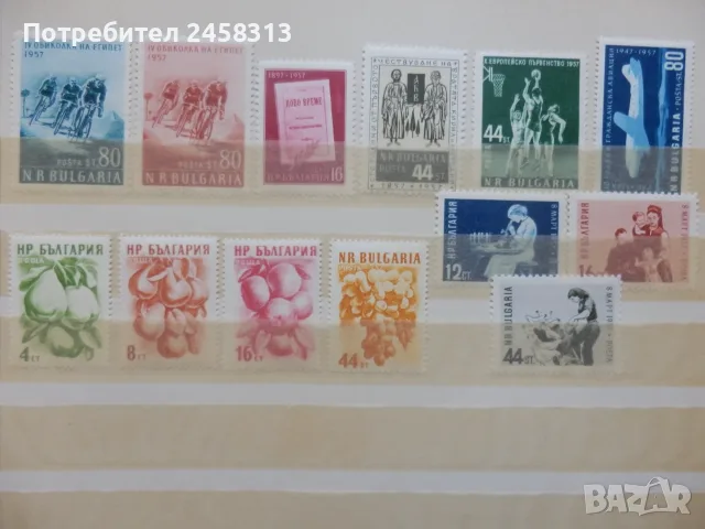 Марки България 1945-1959г., снимка 14 - Филателия - 55967948