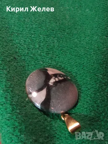 LIMOGES ВИНТИДЖ МАРКОВ ПОЗЛАТЕН ПОРЦЕЛАНОВ АРТ МЕДАЛЬОН МАРКИРАН БИЖУ УНИКАТ 25347, снимка 11 - Колиета, медальони, синджири - 35653917