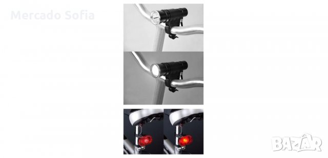 Фар и стоп за велосипед с LED светлини, снимка 2 - Аксесоари за велосипеди - 33762405
