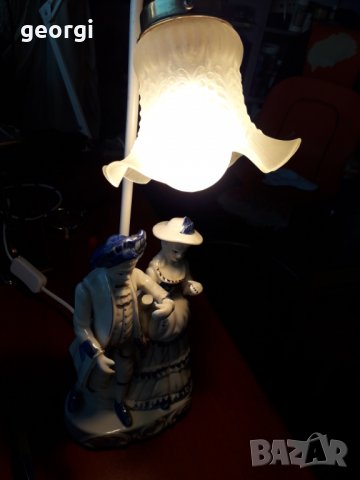 Ретро порцеланова нощна лампа , снимка 7 - Антикварни и старинни предмети - 31269339