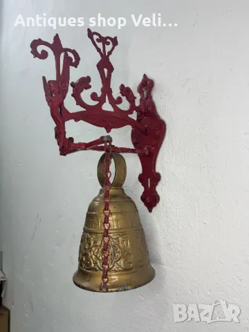 Голяма камбана за врата №6190, снимка 2 - Антикварни и старинни предмети - 48208207