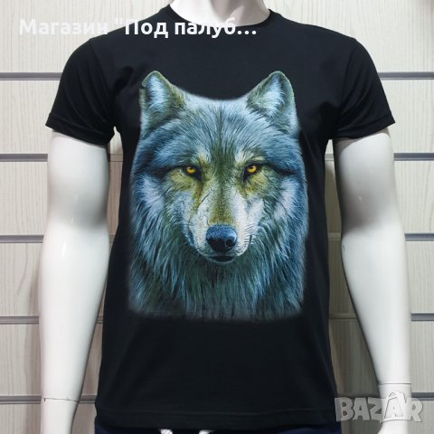 Нова мъжка тениска с дигитален печат Вълк, Серия Вълци, снимка 3 - Тениски - 29888450