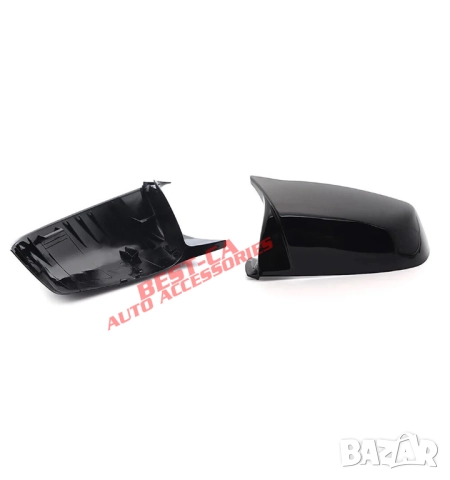 Капаци огледала със щипки черен гланц Batman Style за BMW F01 F02 F06 F07 F10 F11 F12 F13 pre-lci, снимка 2 - Аксесоари и консумативи - 52731753