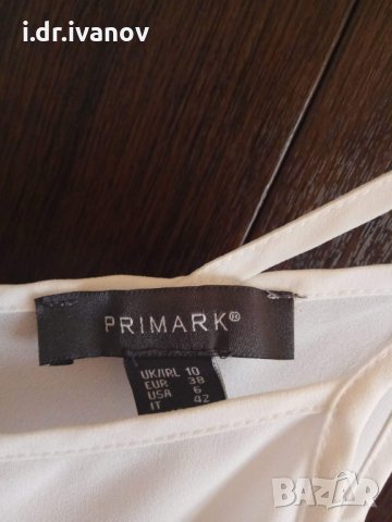 бял потник с тънки презрамки Primark, снимка 3 - Корсети, бюстиета, топове - 29632767