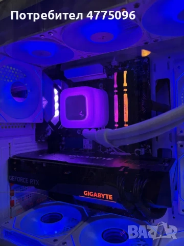 Бял геймърски компютър Ryzen 5800X/RTX3070/Aio/16 Ram/512 ssd/1000W, снимка 4 - Геймърски - 53945944