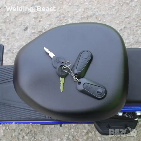 Електрическо колело-мотопед MaxMotors EBZ 20 1200W/60V/20Ah - BLUE, снимка 7 - Мотоциклети и мототехника - 50016842