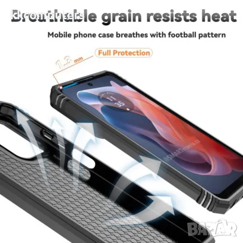 Motorola Moto G Play (2024) Удароустойчив Ring Holder/Lens Protector Калъф и Протектор, снимка 13 - Калъфи, кейсове - 49920617