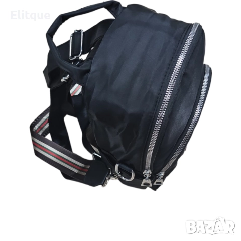Модерна раница със сребристи елементи , снимка 4 - Раници - 52905729