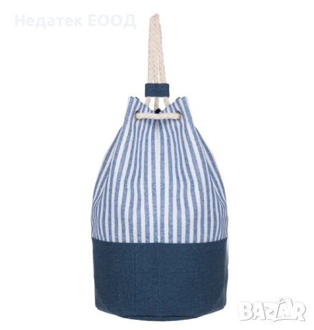 Плажна чанта, Син, Ø30x47см., снимка 4 - Чанти - 50630075