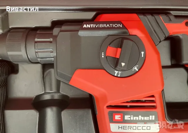 PROFESSIONAL Акумулаторен перфоратор с вертикален безчетков мотор EINHELL HEROCCO 36/28, снимка 4 - Перфоратори - 56316292