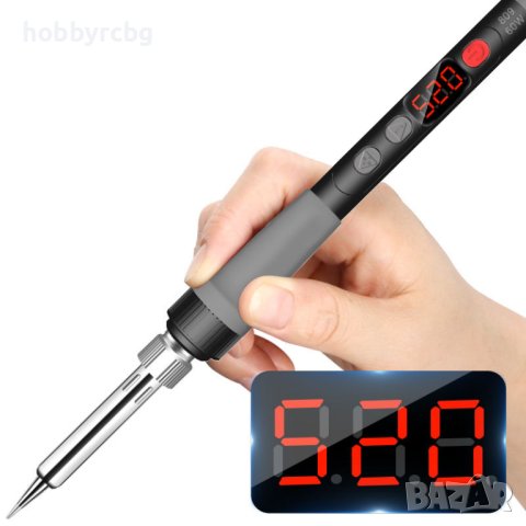 Поялник тип писалка 90W с регулиране на температурата и остър връх, снимка 2 - Поялници и запояване - 42834799