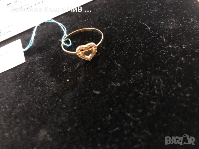 Златен Дамски Пръстен 1.06гр 14к размер 17-57